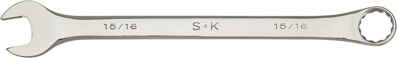 اس كي كي SK Professional Tools 88430 مفتاح ربط جزئي ذو 12 نقطة - طويل 15/16 بوصة. مفتاح ربط من الكروم مع لمسة نهائية SuperKrome صنع في الولايات المتحدة الأمريكية - Image 1